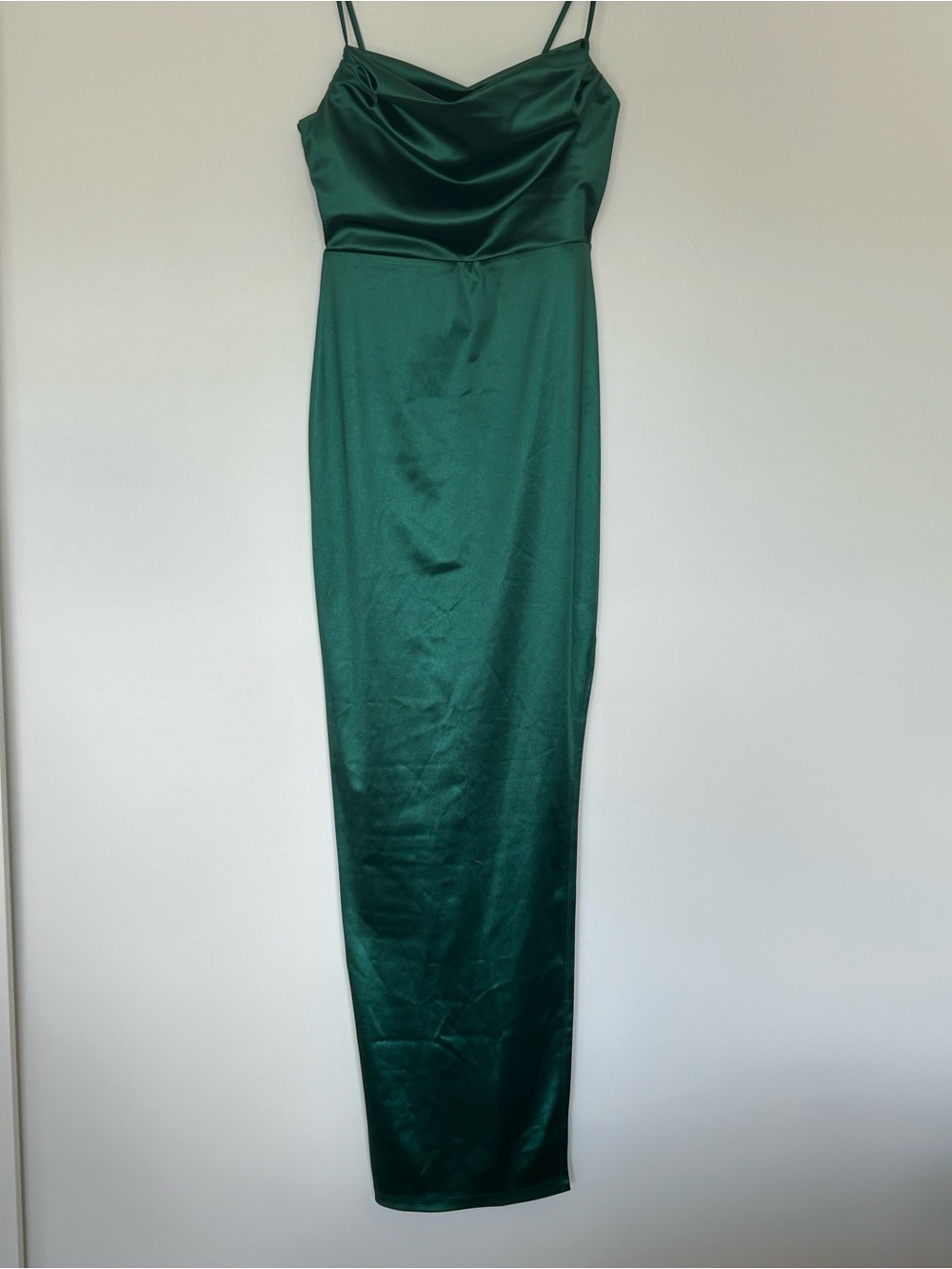 Emerald green evening gown sz L - Picture 2 of 15